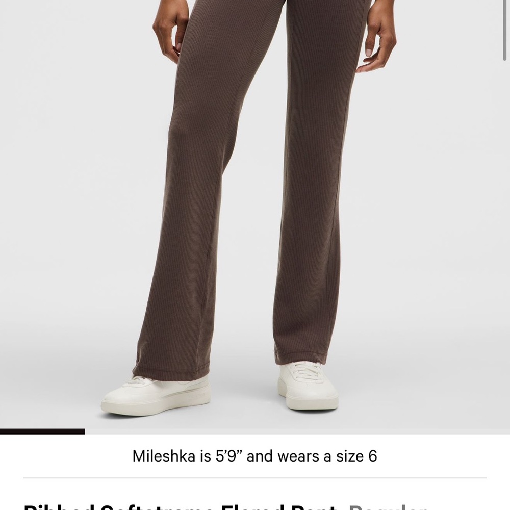 Ribbed softstreme flared pant